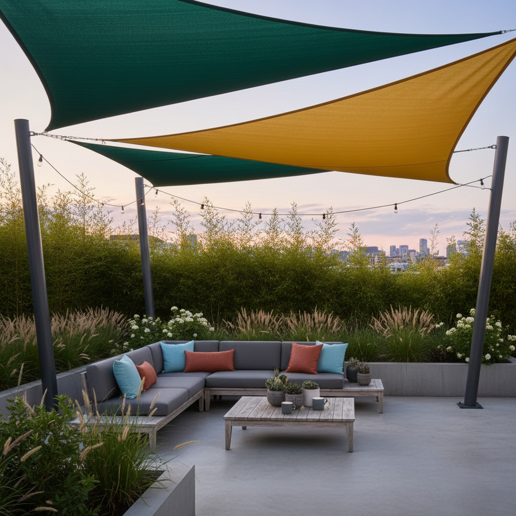 toile d'ombrage triangle